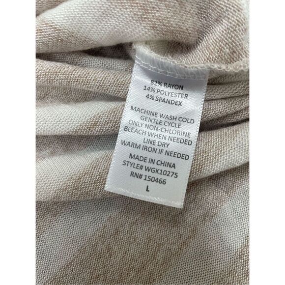 Market & Spruce 3/4 Sleeve Stripe Blouse Size Large - Picture 4 of 6